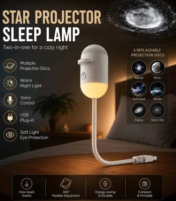 چراغ خواب و پروژکتور کهکشان Starry Sky Projection Nightlight USB