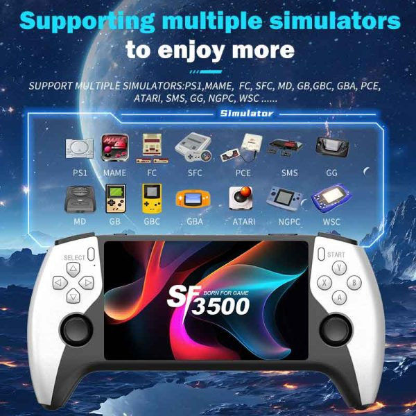 کنسول بازی دستیSF3500Plus با ۲ دسته بیسیم و حافظه ۲ گیگابایت