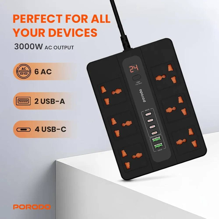 چندراهی برقی ۳۰۰۰ وات سه متری پرودو مدل PDFWCHOO93MBK