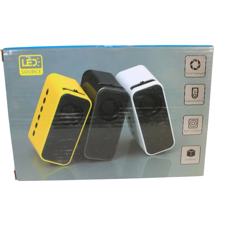 مینی پروژکتور LED SOURCE مدل YT500 ریموت دار