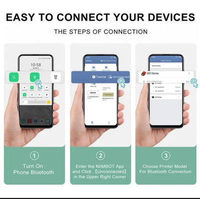 پرینتر لیبل زن نیمبات مدل B21s حرارتی قابل حمل